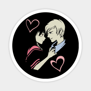 Romantic Lovers Couple Hearts Anime Cartoon Girlfriend Gift Magnet